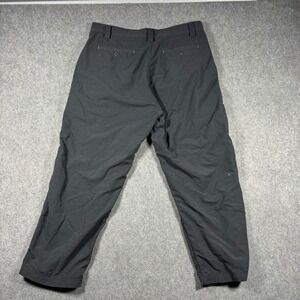 REI Co-op Mens Black Nylon Hiking Pants UPF 50+ Straight Leg 30x26 Outdoors‎